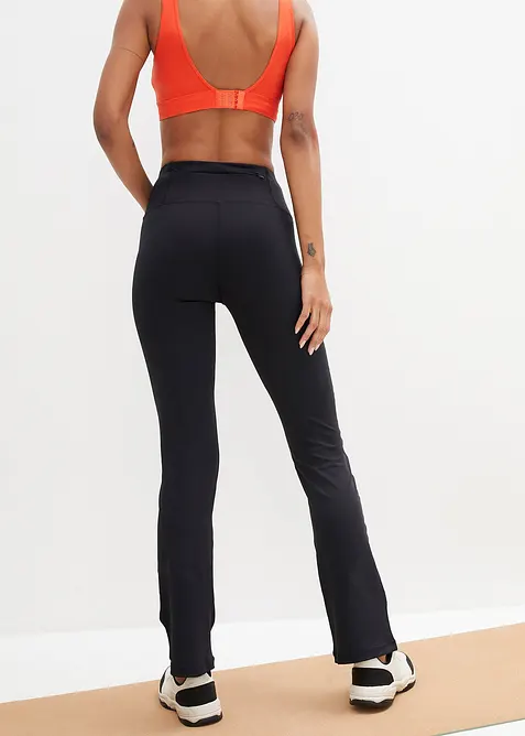 Corrigerende sportlegging met zak, flared, bonprix