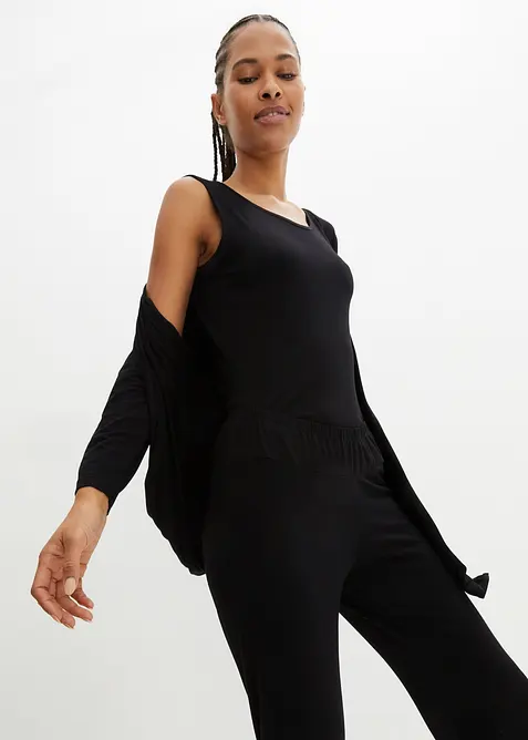 Loungewear huispak met viscose (3-dlg. set), bonprix