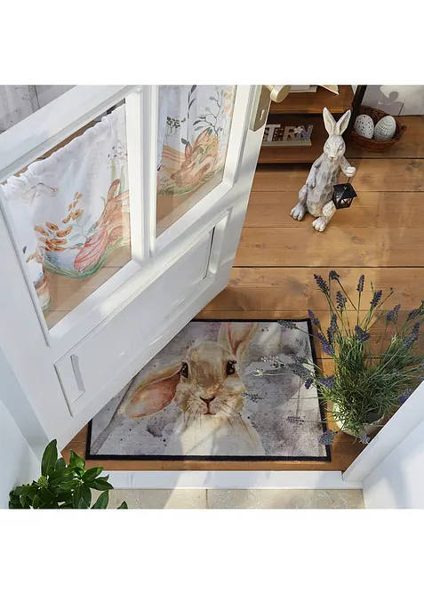 Wasbare deurmat met haas, bonprix