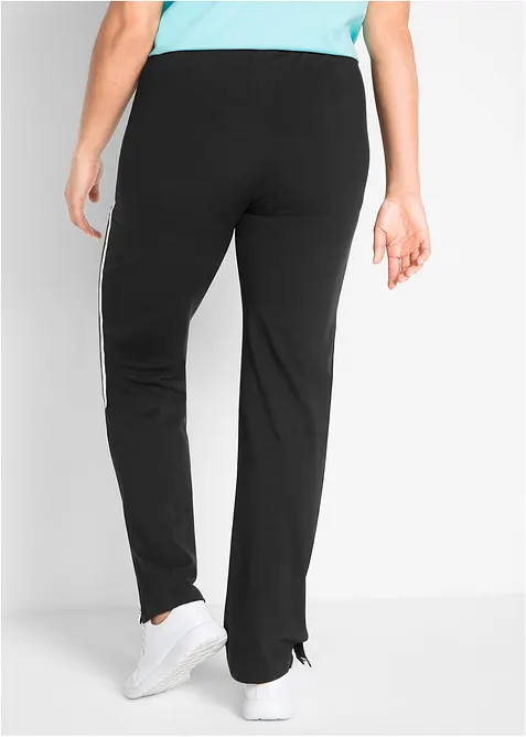 Jersey broek van katoen met stretch (set van 2), bonprix