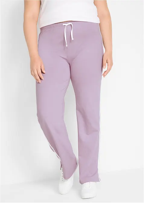 Jersey broek van katoen met stretch (set van 2), bonprix