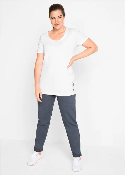 Longshirt met tekstprint (set van 2), bonprix