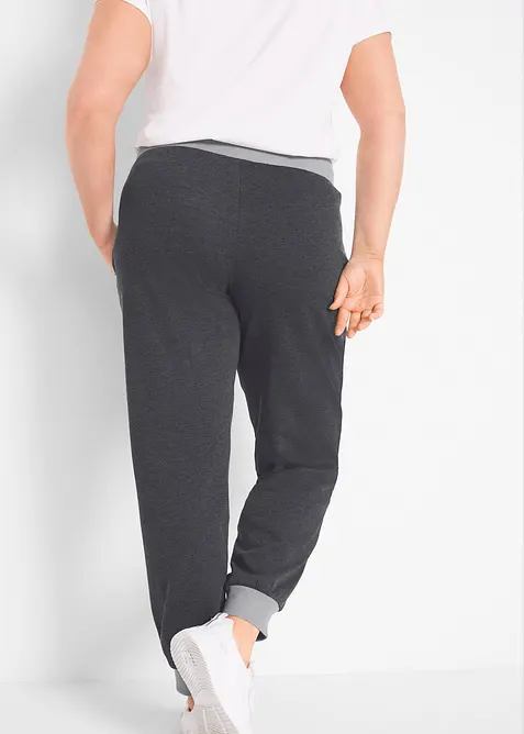 Joggingbroek met contrastkleurige boorden, bonprix
