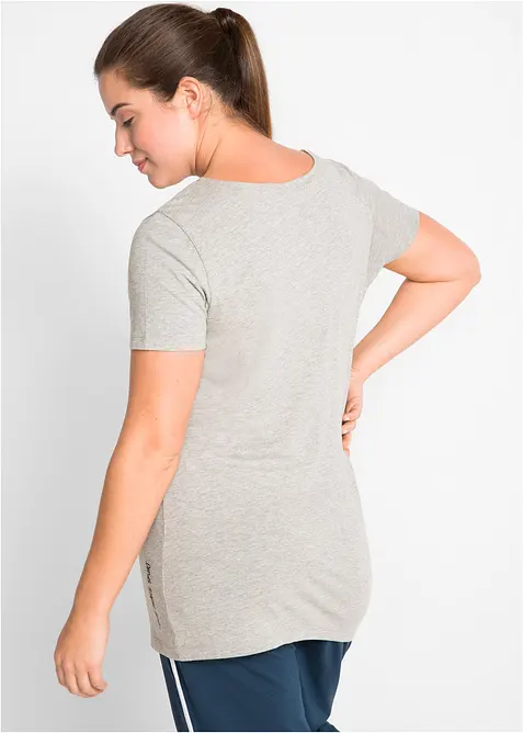 Longshirt met tekstprint (set van 2), bonprix