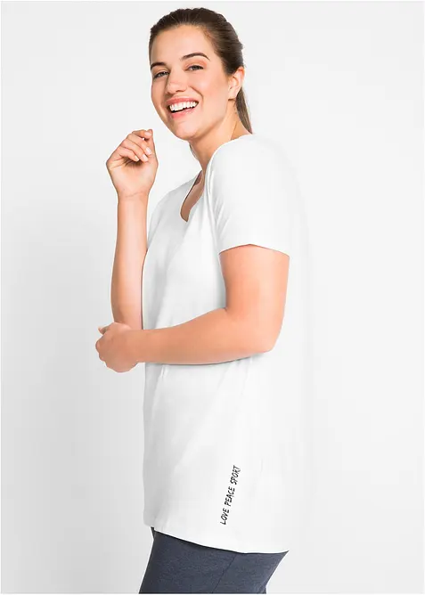 Longshirt met tekstprint (set van 2), bonprix