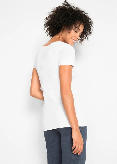 Longshirt met tekstprint (set van 2), bonprix