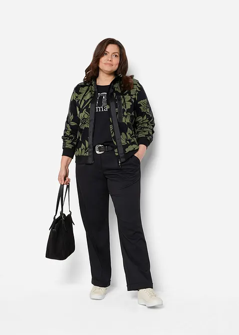 Sweatvest met katoen, bonprix