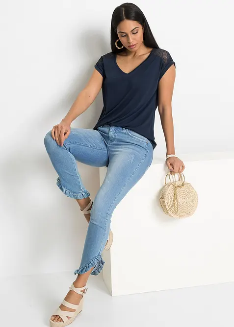 Shirt in een viscosemix, bonprix