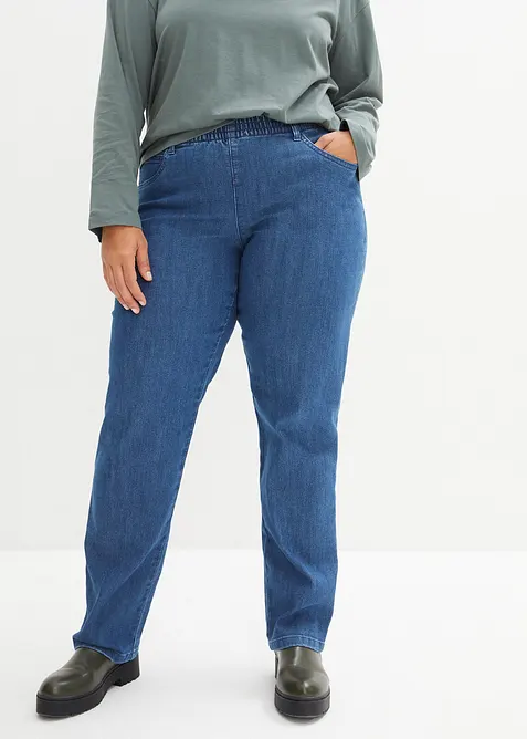 Straight jeans, mid waist (set van 2), bonprix