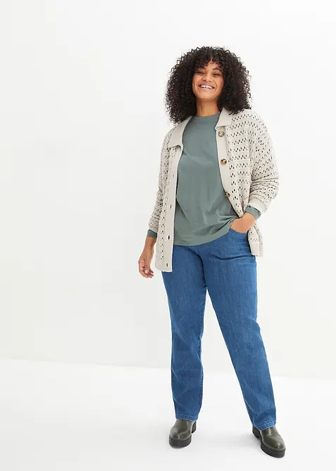 Straight jeans, mid waist (set van 2), bonprix