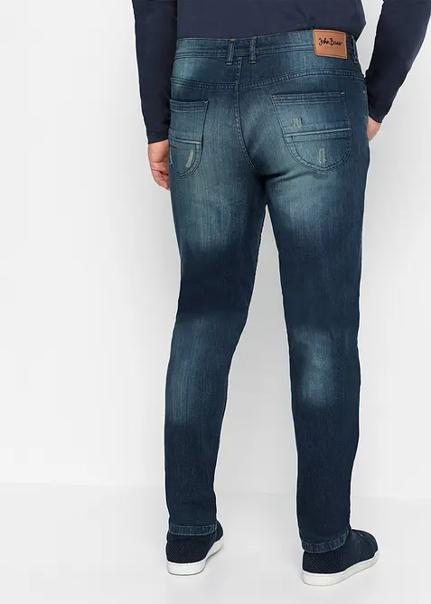 Lichte slim fit stretch jeans, straight, bonprix