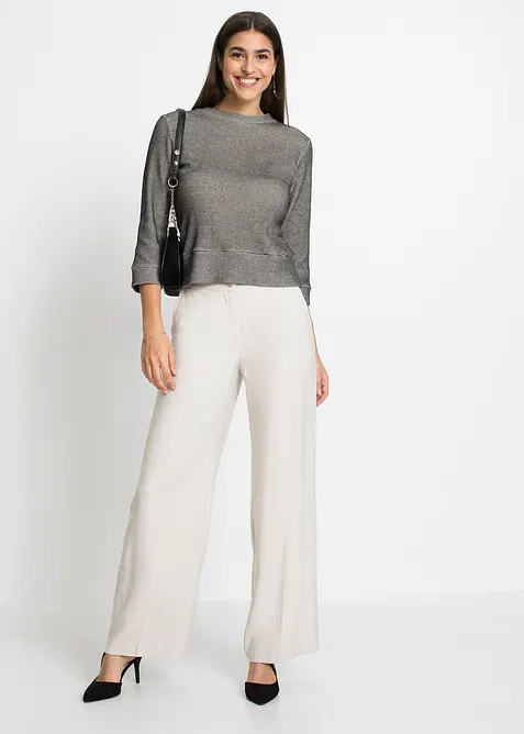 Lichte Marlene Dietrich broek met viscose, bonprix