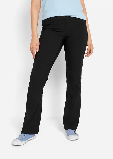 Bengaline stretch broek, bootcut, bonprix