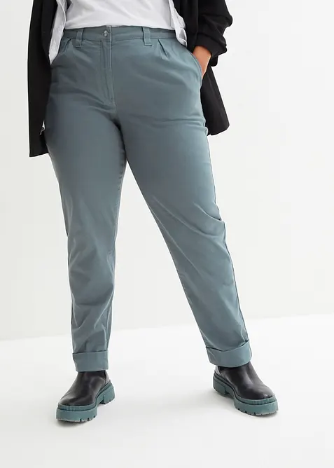 Chino broek van katoen, enkellang, bonprix
