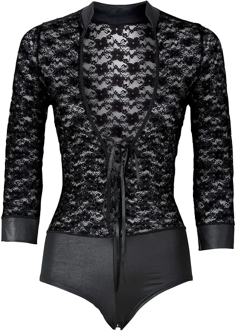 Body ouvert met lange mouwen, bonprix