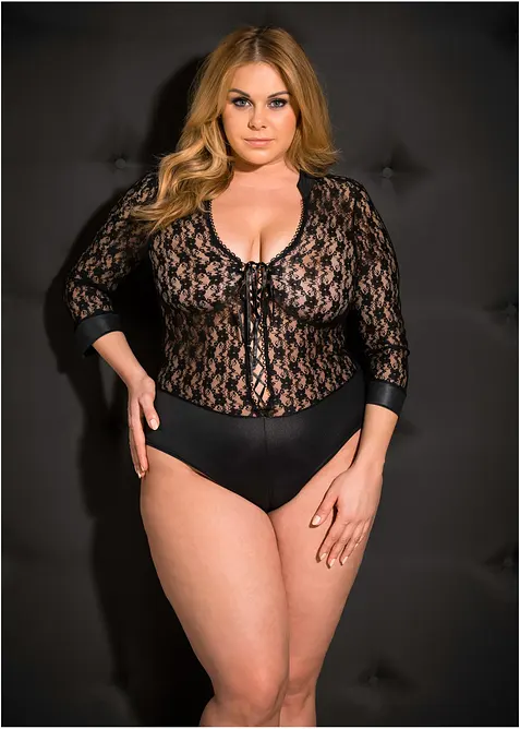 Body ouvert met lange mouwen, bonprix