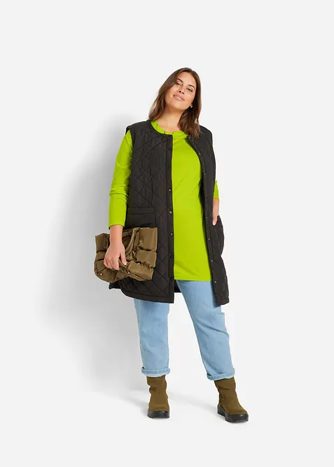 Mid waist jeans met comfortband, straight (set van 2), bonprix