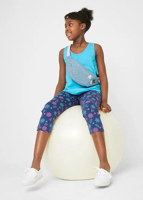 Capri legging (set van 2) met biologisch katoen, bonprix