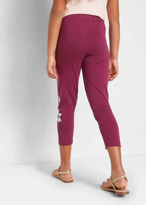 Capri legging met biologisch katoen (set van 2), bonprix