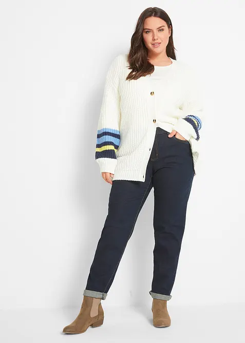 Mom jeans mid waist, long, bonprix