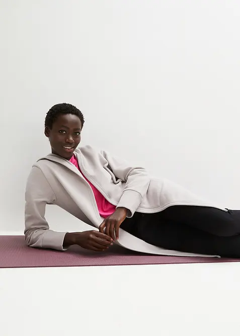 Lang sweatvest, bonprix