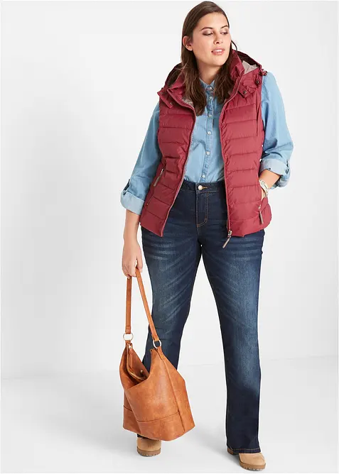 Bootcut stretch jeans, mid waist, bonprix