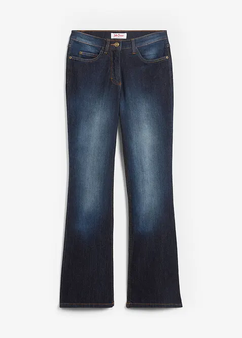 Bootcut stretch jeans, mid waist, bonprix