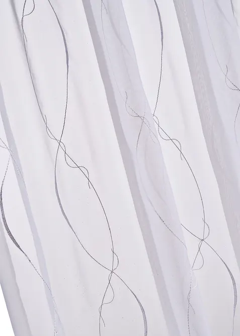 Vitrage met borduursel van gerecycled polyester, bonprix