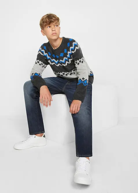 Thermojeans met fleece voering, slim fit, straight, bonprix