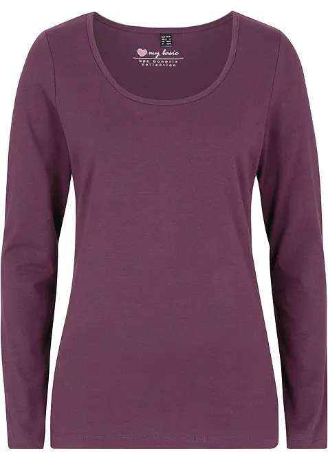Longsleeve met ronde hals, bonprix