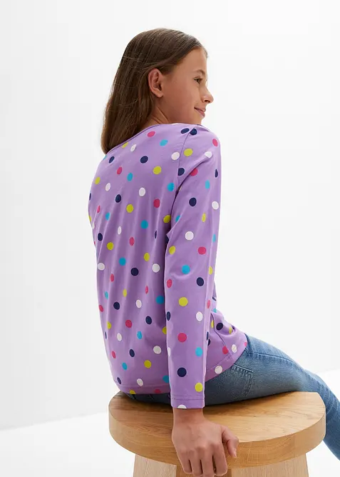 Shirt met lange mouwen van puur biologisch katoen (set van 3), bonprix