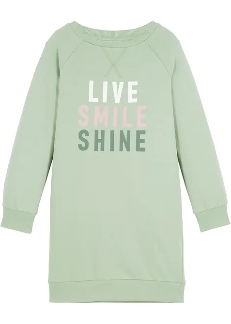 Meisjes sweatjurk van biologisch katoen, bonprix