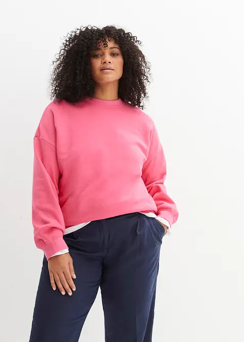 Oversized sweater van katoen, bonprix