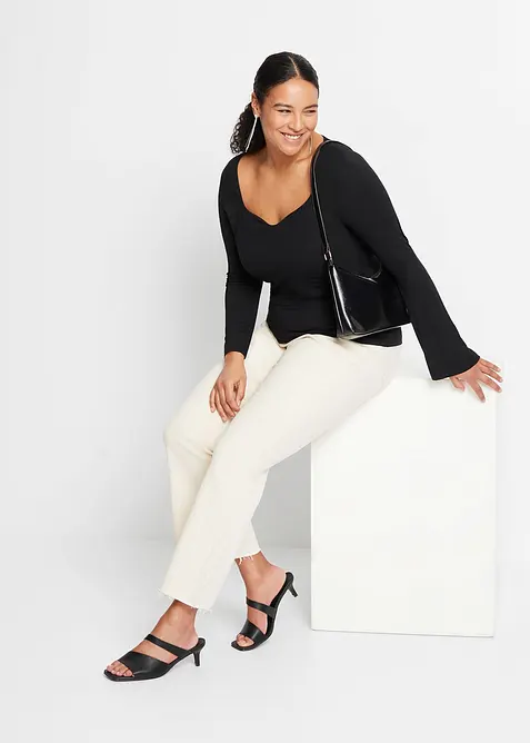 Longsleeve van een viscose mix, bonprix