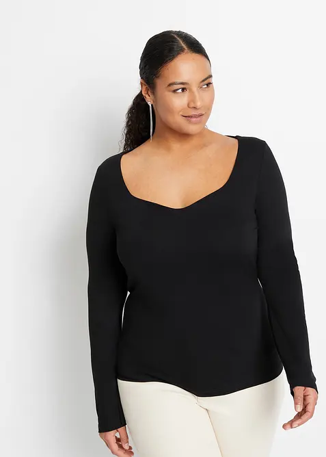 Longsleeve van een viscose mix, bonprix