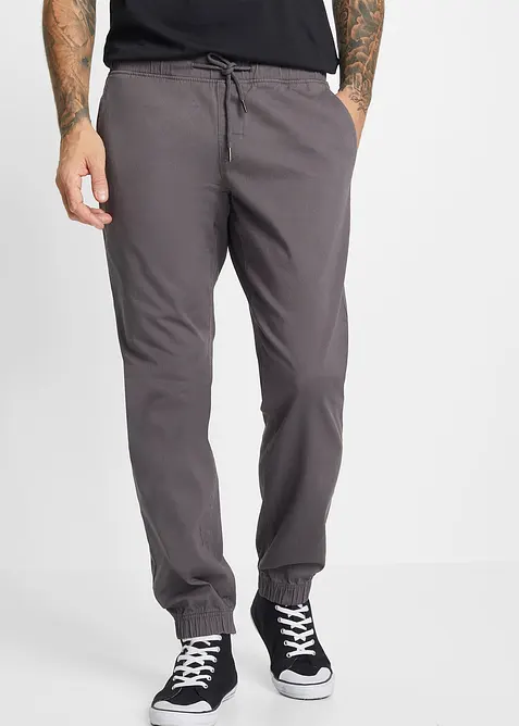 Relaxed fit chino stretch instapbroek, straight, bonprix
