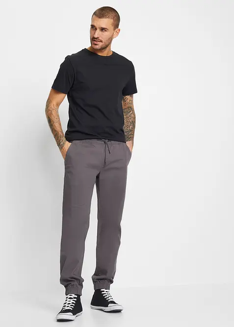 Relaxed fit chino stretch instapbroek, straight, bonprix