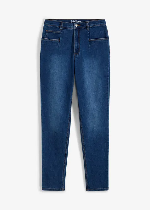 Stretch mom jeans, high waist, bonprix
