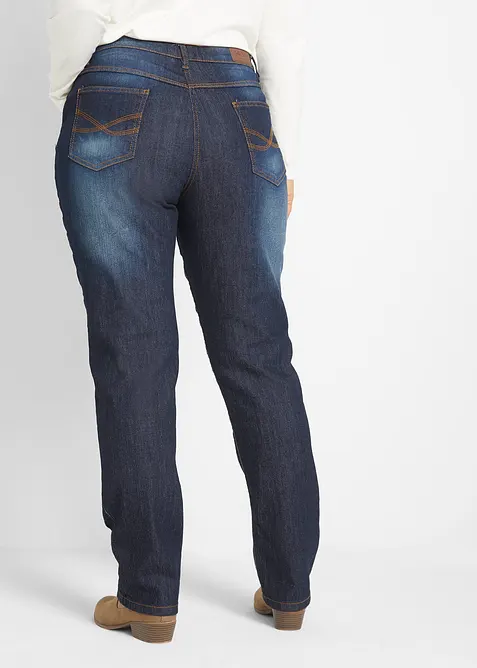 Straight jeans mid waist, stretch, bonprix