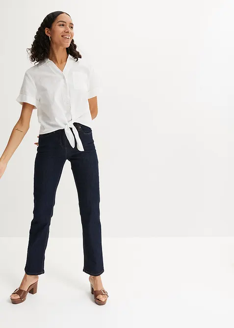 Straight jeans mid waist, stretch, bonprix