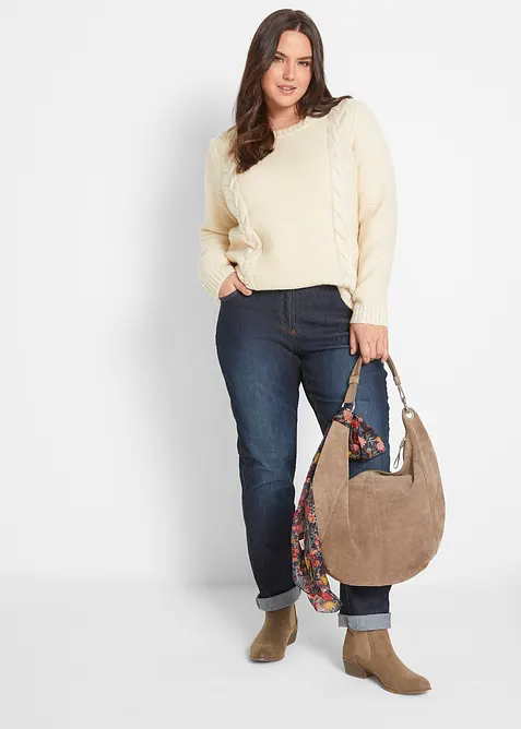 Straight jeans mid waist, stretch, bonprix