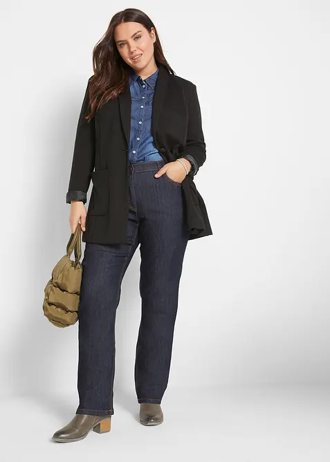 Straight jeans mid waist, stretch, bonprix