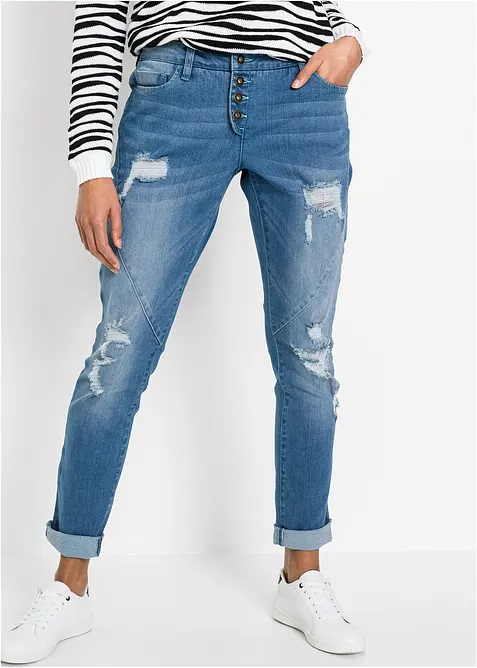 Boyfriend jeans mid waist, bonprix