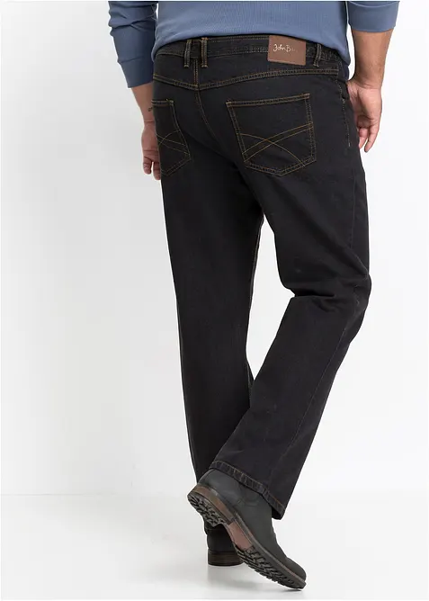 Classic fit jeans met deels elastische tailleband, straight, bonprix