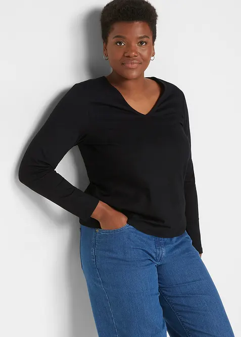 Longsleeve met biologisch katoen, bonprix