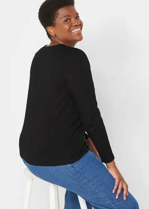 Longsleeve met biologisch katoen, bonprix