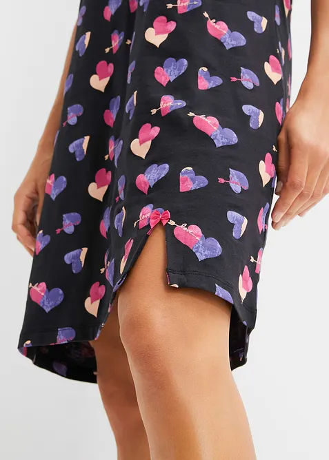 Kort nachthemd van biologisch katoen, bonprix