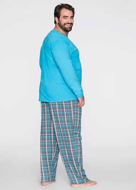 Pyjama met lange mouwen van katoen, bonprix