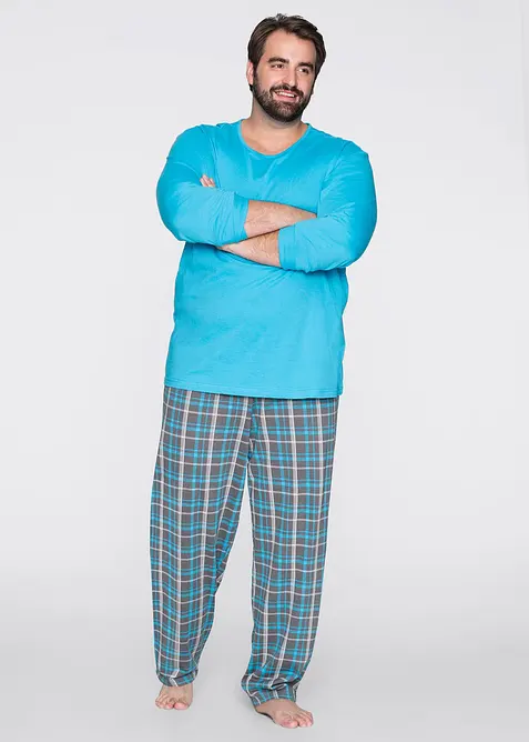 Pyjama met lange mouwen van katoen, bonprix