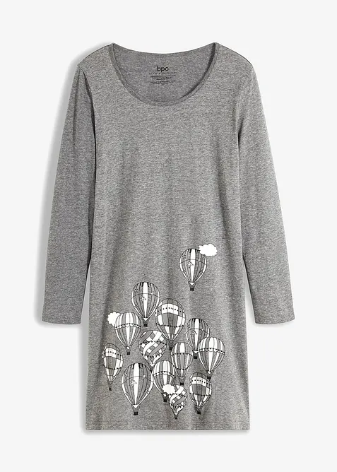 Kort nachthemd met lange mouwen, bonprix